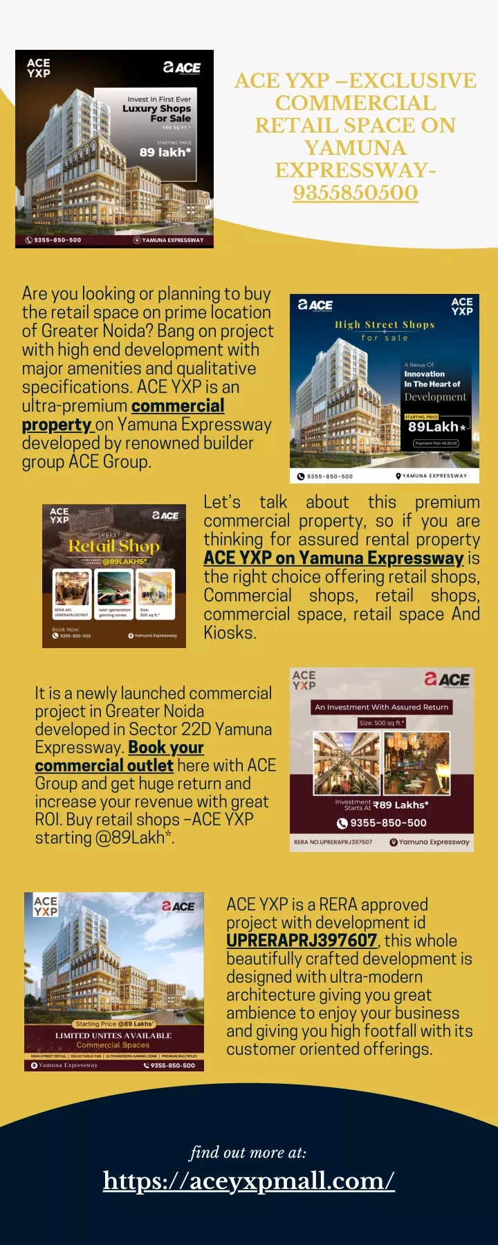 ace yxp exclusive commercial retail space