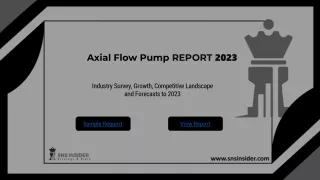 Axial Flow Pump Market Report Scope & Overview: