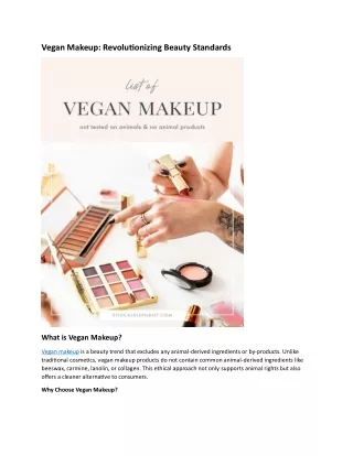 vegan makeup revolutionizing beauty standards