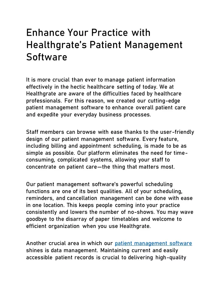 enhance your practice with healthgrate s patient