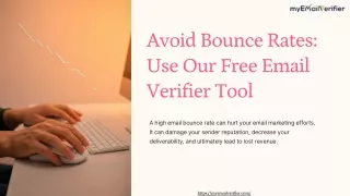 avoid bounce rates use our free email verifier