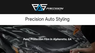 Paint protection film Alpharetta