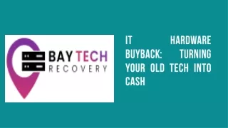 it hardware buyback turning your old tech into
