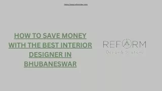How to Save Money with the Best Interior Designer in Bhubaneswar