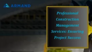 Professional Construction Management Services Ensuring Project Success