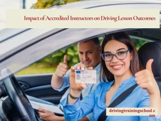 Impact of Accredited Instructors on Driving Lesson Outcomes
