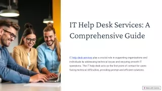Expert IT Help Desk Services in UAE