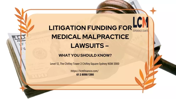 litigation funding for medical malpractice