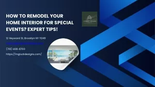 How to Remodel Your Home Interior for Special Events? Expert Tips!
