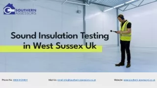 Sound Insulation Testing in West Sussex UK | Southern Assessors