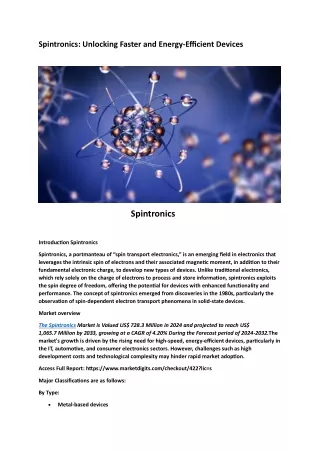 spintronics unlocking faster and energy efficient