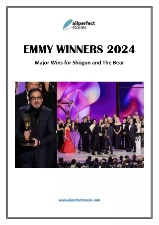 Emmy Winners 2024 - Shōgun Breaks Record with 18 Historic Wins