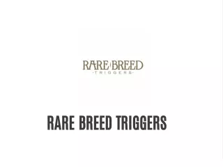 RARE BREED TRIGGERS