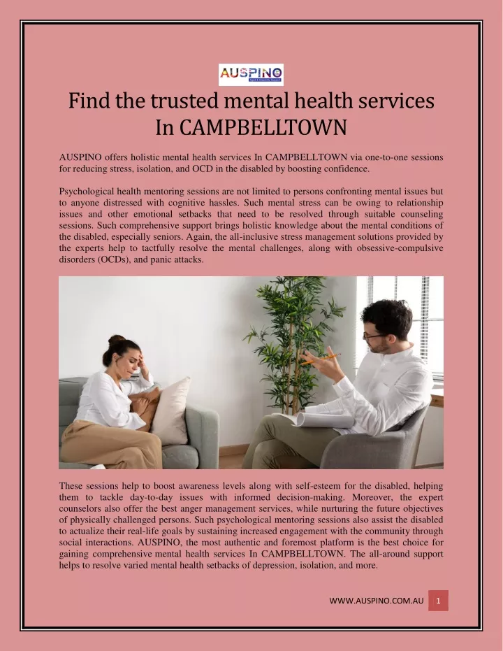 find the trusted mental health services