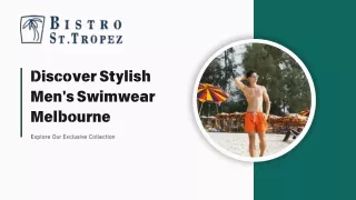 Discover Stylish Mens Swimwear Melbourne