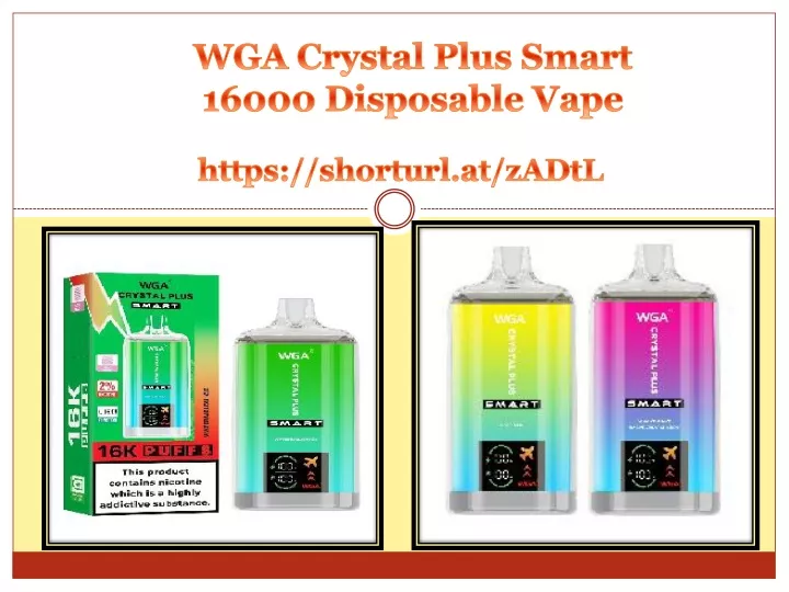 wga crystal plus smart 16000 disposable vape