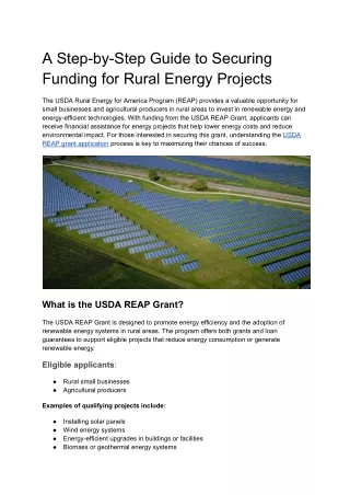 usda reap grant application