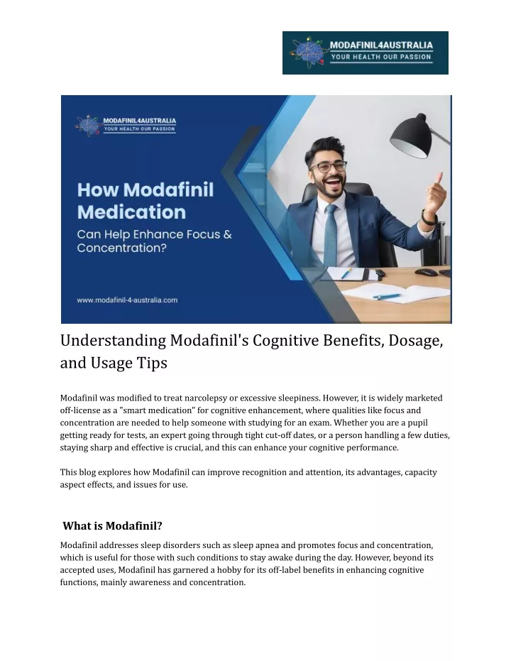 understanding modafinil s cognitive benefits