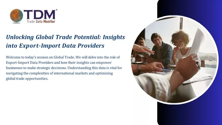 unlocking global trade potential insights into export import data providers