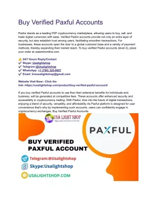 Buy Verified Paxful Accounts