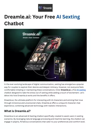 Dreamle.ai Your Free AI Sexting Chatbot