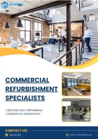 Transform Your Workspace with Leading Commercial Refurbishment Specialists