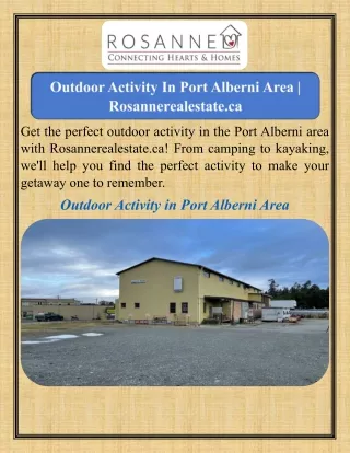 Outdoor Activity In Port Alberni Area   Rosannerealestate.ca