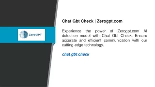 Chat Gbt Check   Zerogpt.com