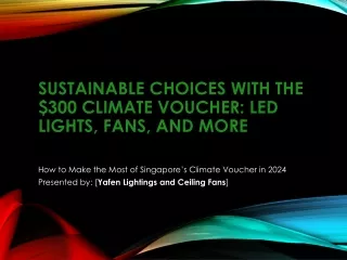 Enhanced Sustainable Choices Climate Voucher 2024
