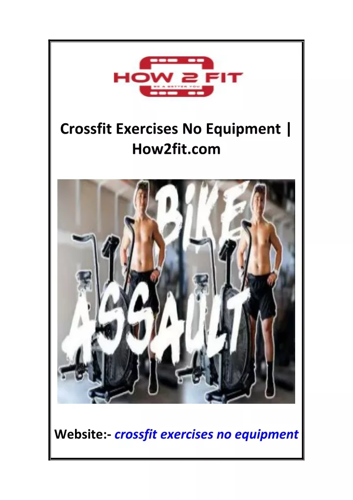 crossfit exercises no equipment how2fit com