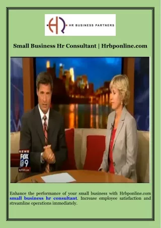 Small Business Hr Consultant  Hrbponline.com