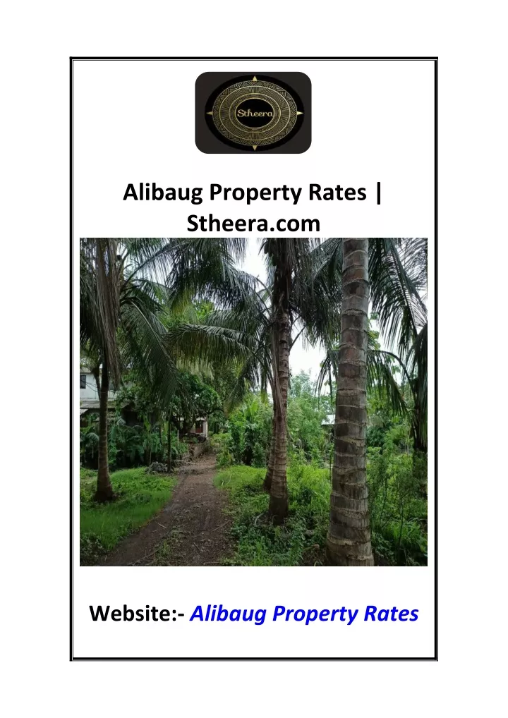 alibaug property rates stheera com