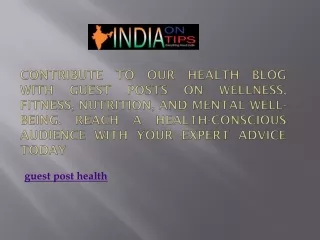 guest post health