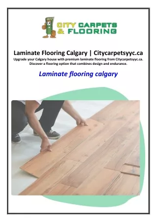 Laminate Flooring Calgary | Citycarpetsyyc.ca