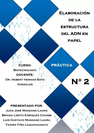 Trabajo 2_Elaboración de la estructura del ADN en papel