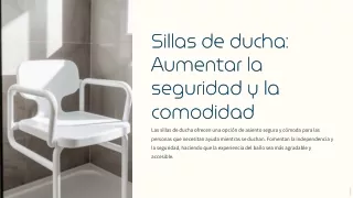 sillas de ducha aumentar la seguridad