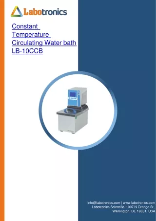 constant temperature circulating water bath