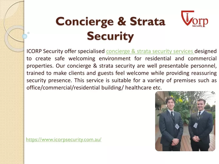 concierge strata security