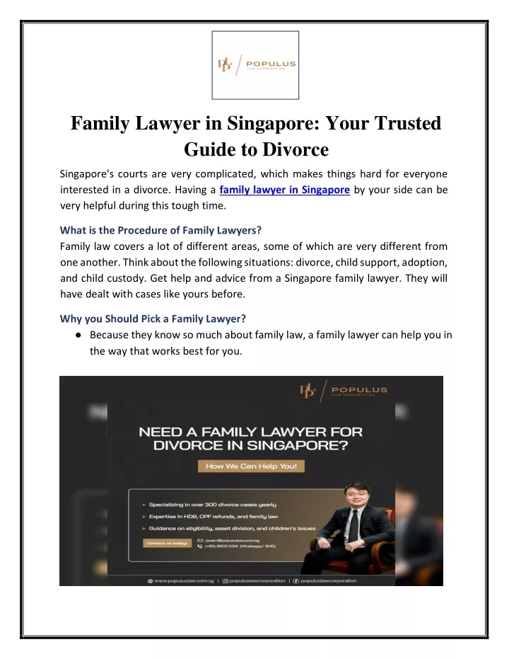 family lawyer in singapore your trusted guide