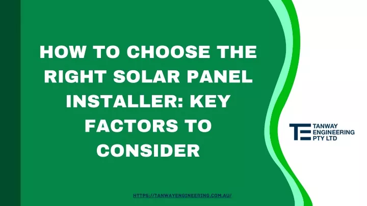 how to choose the right solar panel installer