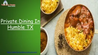 Private Dining In Humble TX