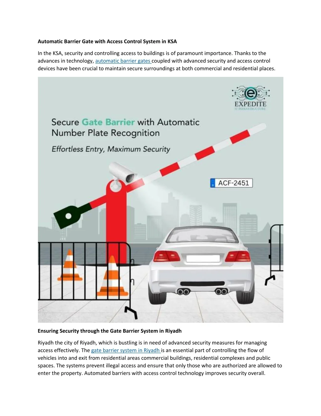 PPT - Automatic Barrier Gate with Access Control System in UAE ...