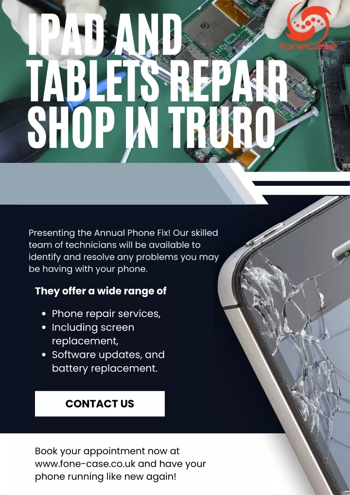 ipad and tablets repair shop in truro