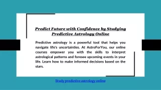 Predict Future with Confidence by Studying Predictive Astrology Online