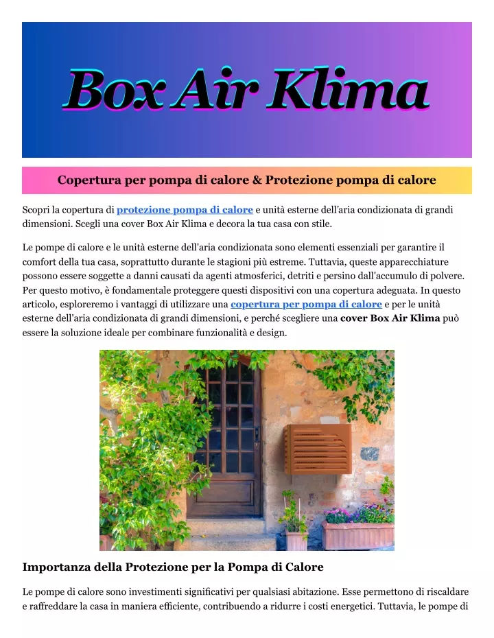 box air klima box air klima box air klima