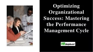 optimizing organizational success mastering
