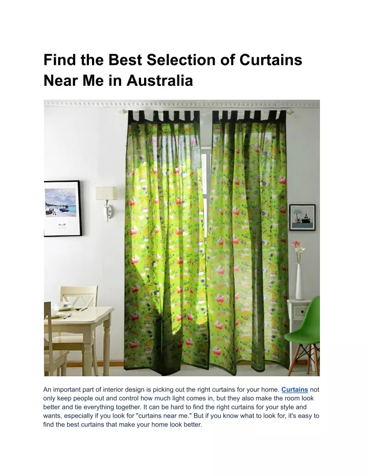 find the best selection of curtains near