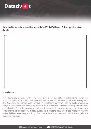 how to scrape amazon reviews data with python