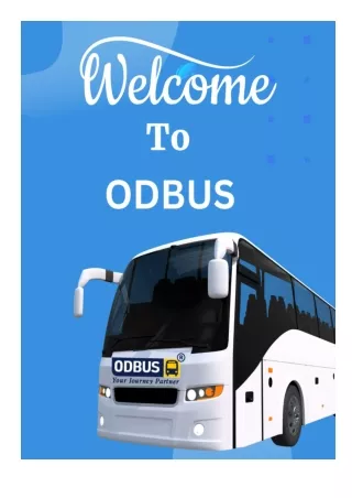 Travel in Luxury with ODBUS-Premium Bus Ticket Booking Services