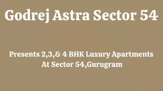 Godrej Astra Sector 54 E-Brochure